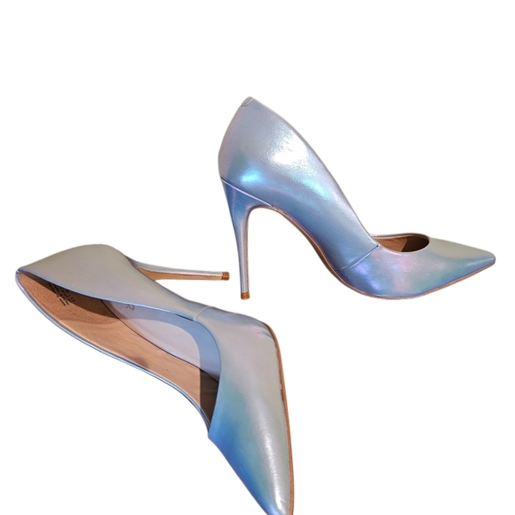 ALDO Women's Stessy Dress Pump steel blue gorgeous size 8.5 - Picture 3 of 9